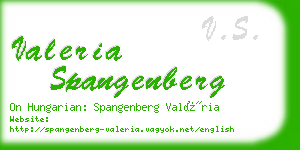 valeria spangenberg business card